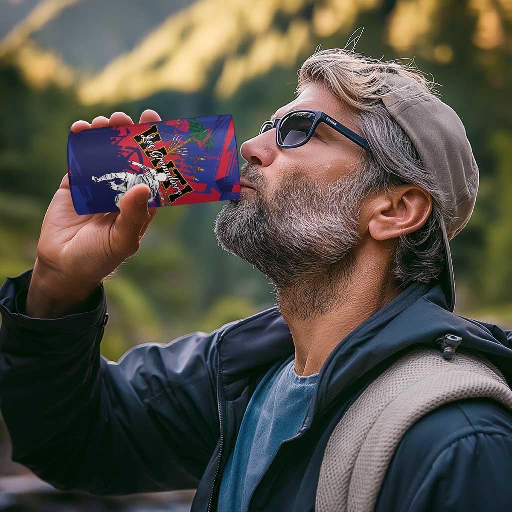 Custom Ekip Foutbol Ayiti 2026 4 in 1 Can Cooler Tumbler Haiti Grenadye Alaso - Wonder Print Shop