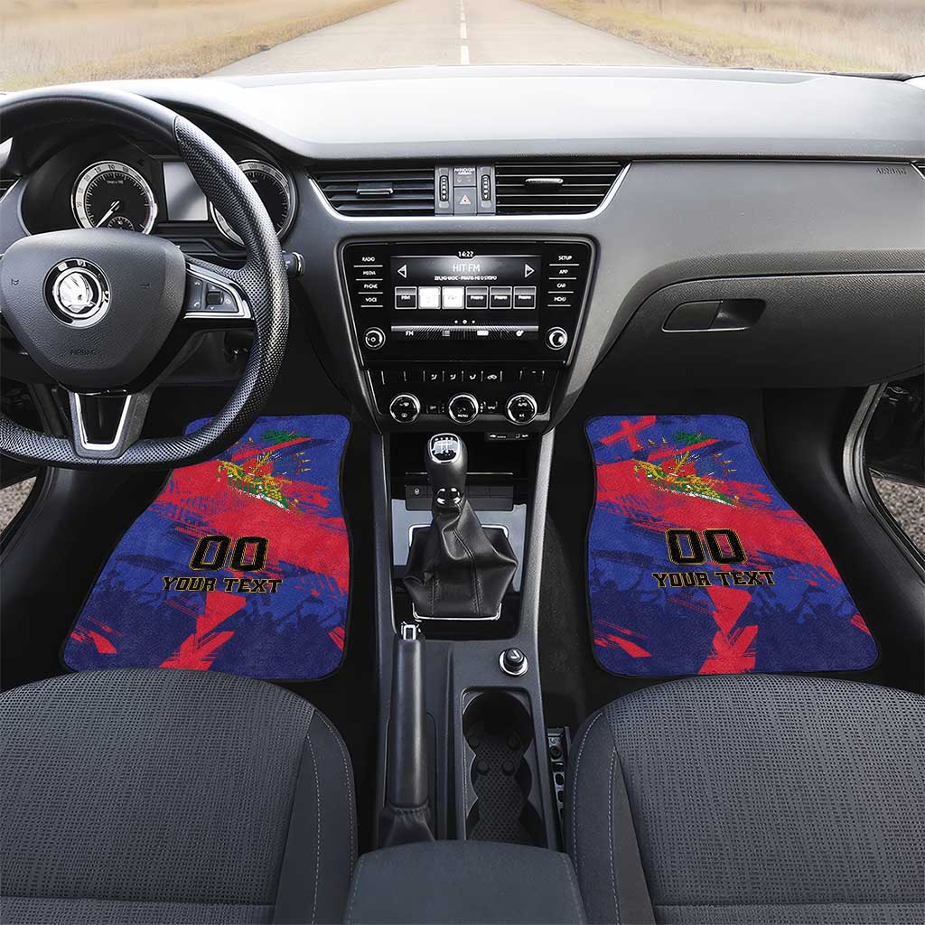 Custom Ekip Foutbol Ayiti 2026 Car Mats Haiti Grenadye Alaso - Wonder Print Shop