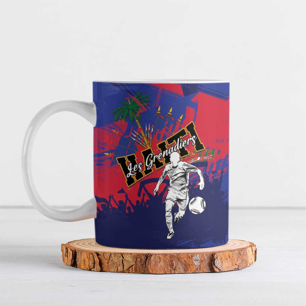 Custom Ekip Foutbol Ayiti 2026 Ceramic Mug Haiti Grenadye Alaso - Wonder Print Shop