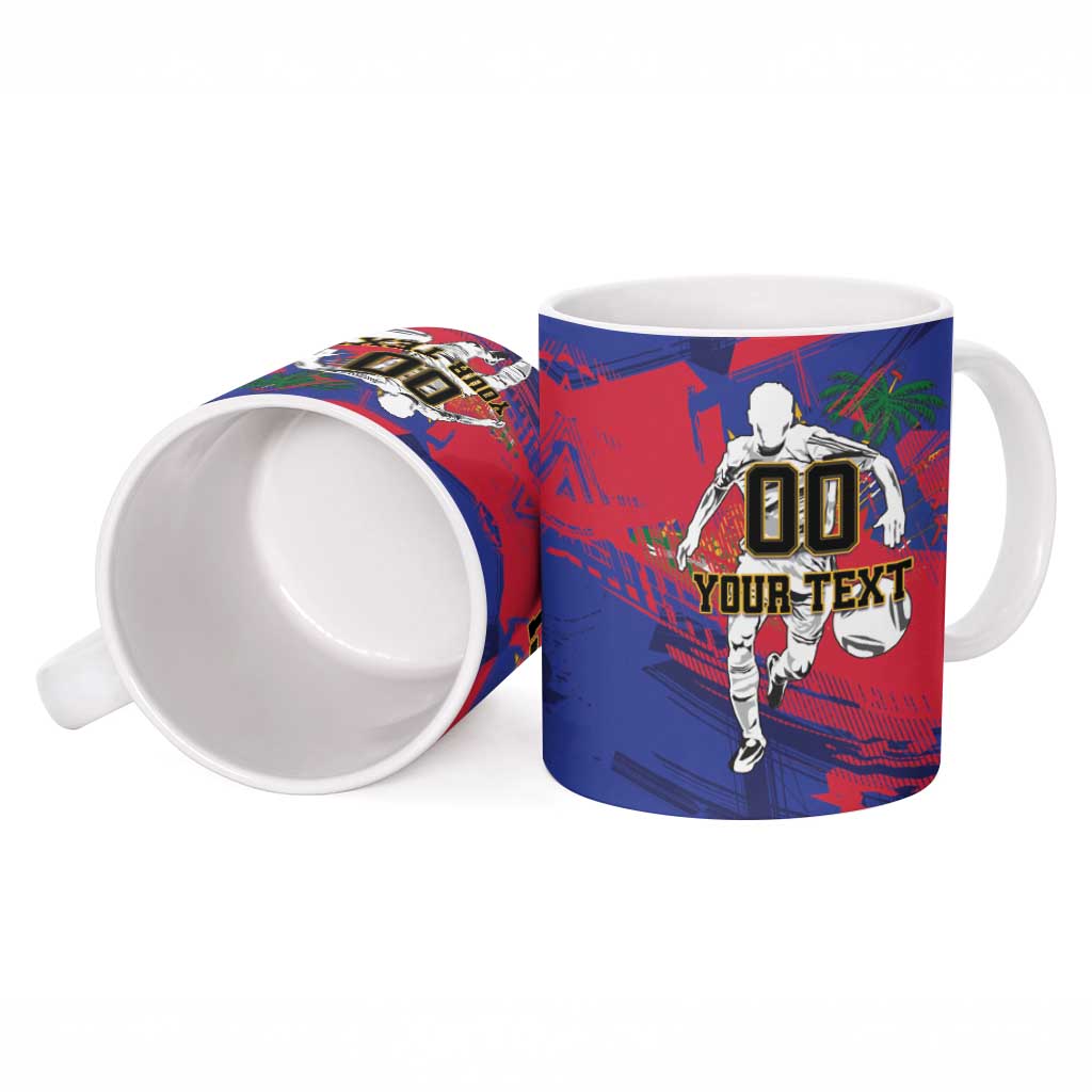 Custom Ekip Foutbol Ayiti 2026 Ceramic Mug Haiti Grenadye Alaso - Wonder Print Shop