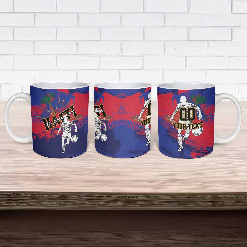 Custom Ekip Foutbol Ayiti 2026 Ceramic Mug Haiti Grenadye Alaso - Wonder Print Shop