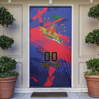 Custom Ekip Foutbol Ayiti 2026 Door Cover Haiti Grenadye Alaso - Wonder Print Shop