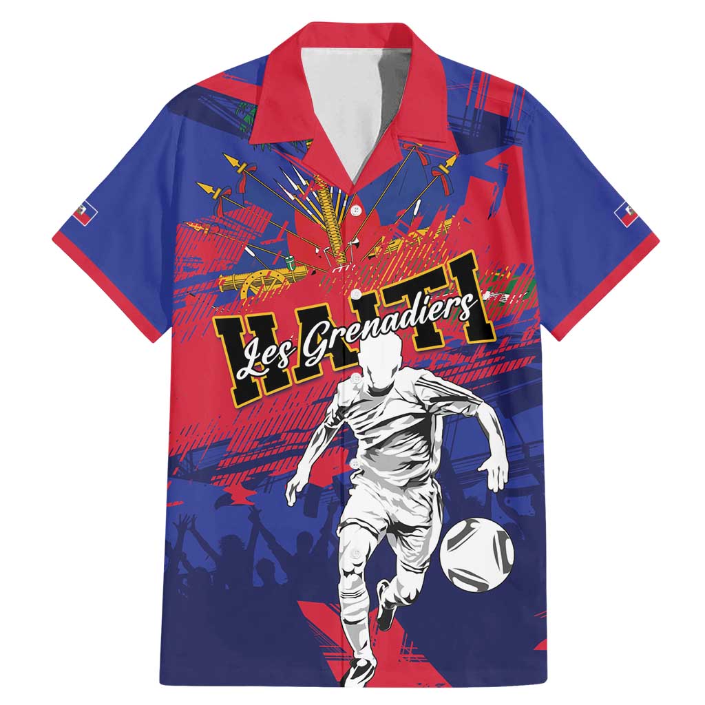 Custom Ekip Foutbol Ayiti 2026 Family Matching Mermaid Dress and Hawaiian Shirt Haiti Grenadye Alaso - Wonder Print Shop