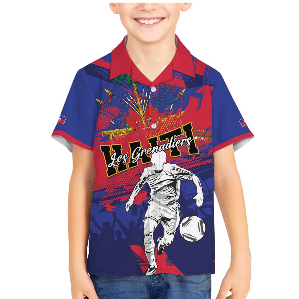 Custom Ekip Foutbol Ayiti 2026 Family Matching Mermaid Dress and Hawaiian Shirt Haiti Grenadye Alaso - Wonder Print Shop