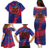 Custom Ekip Foutbol Ayiti 2026 Family Matching Puletasi and Hawaiian Shirt Haiti Grenadye Alaso - Wonder Print Shop