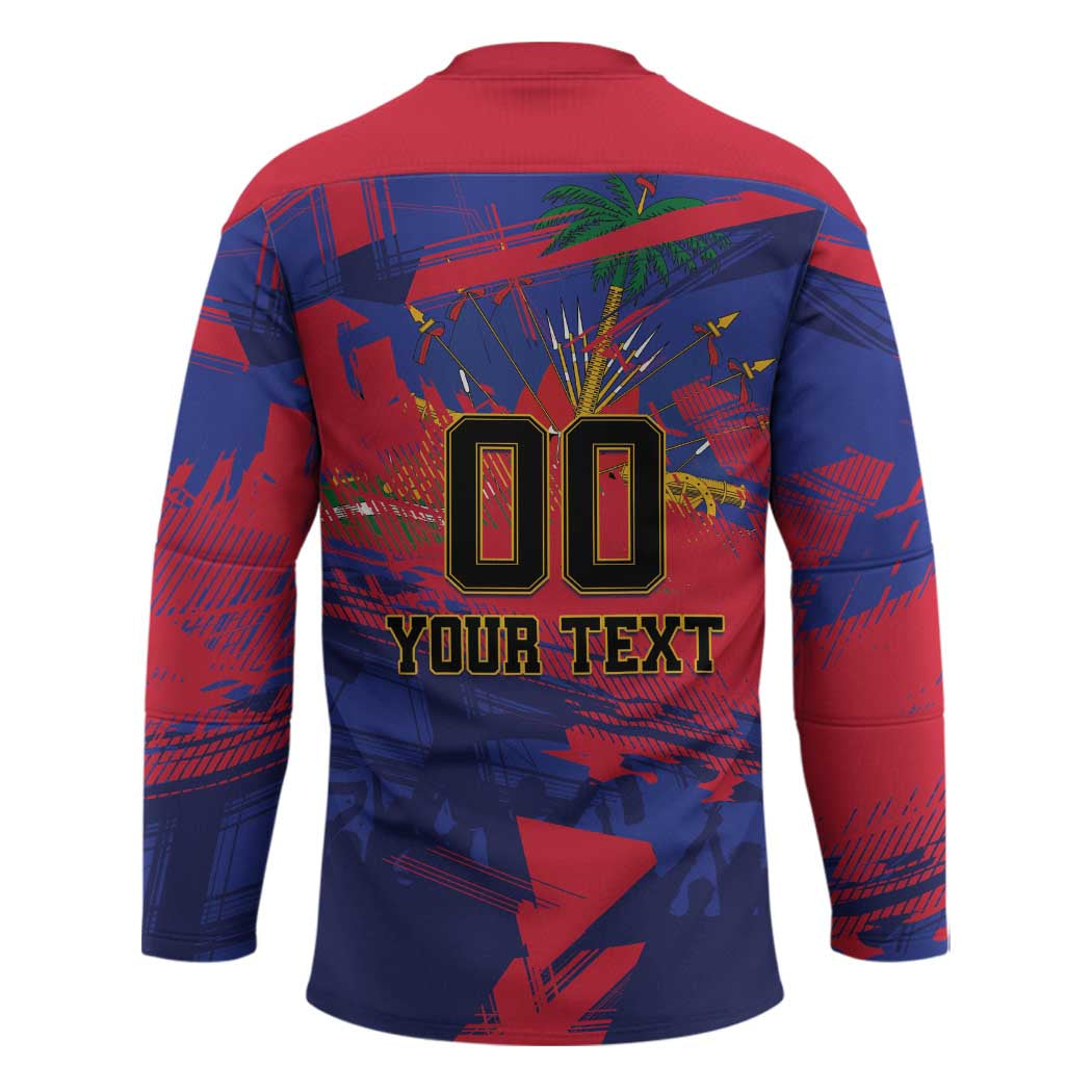 Custom Ekip Foutbol Ayiti 2026 Hockey Jersey Haiti Grenadye Alaso - Wonder Print Shop