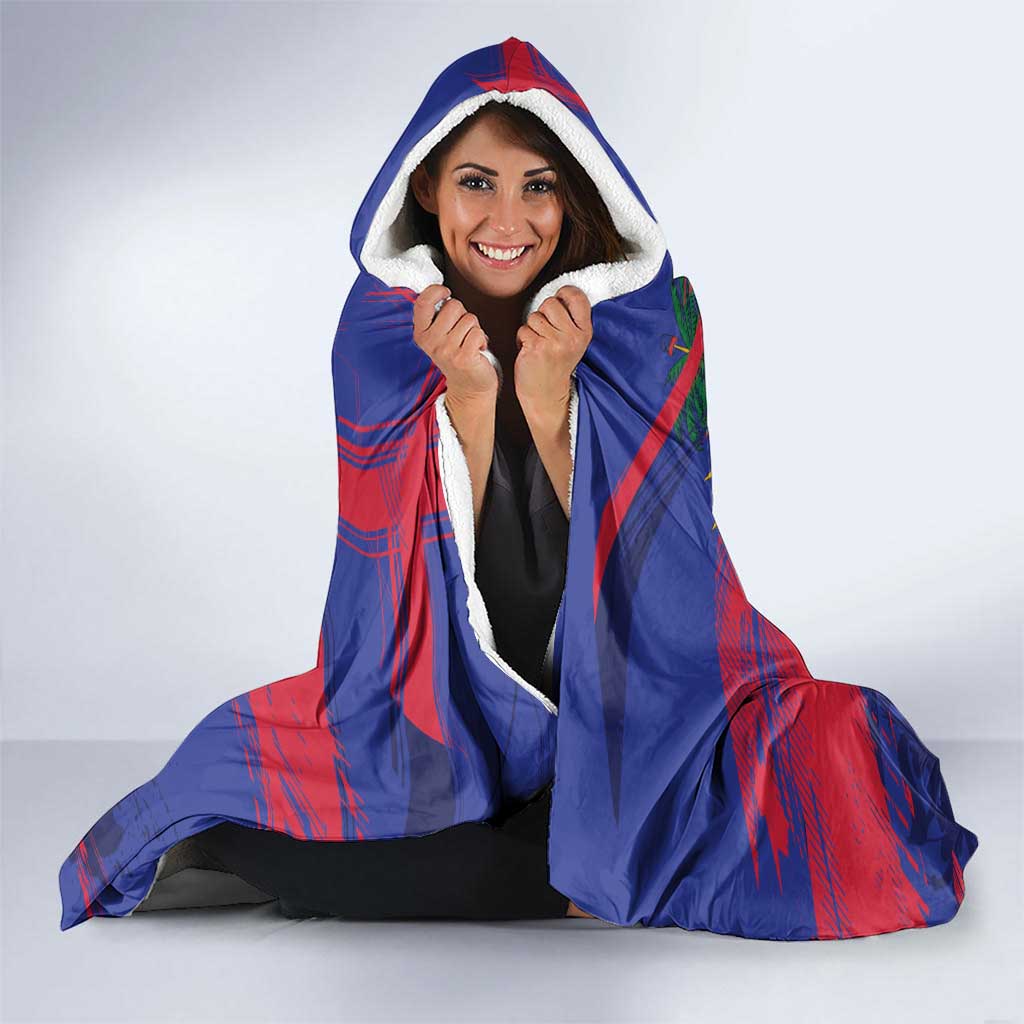 Ekip Foutbol Ayiti 2026 Hooded Blanket Haiti Grenadye Alaso - Wonder Print Shop