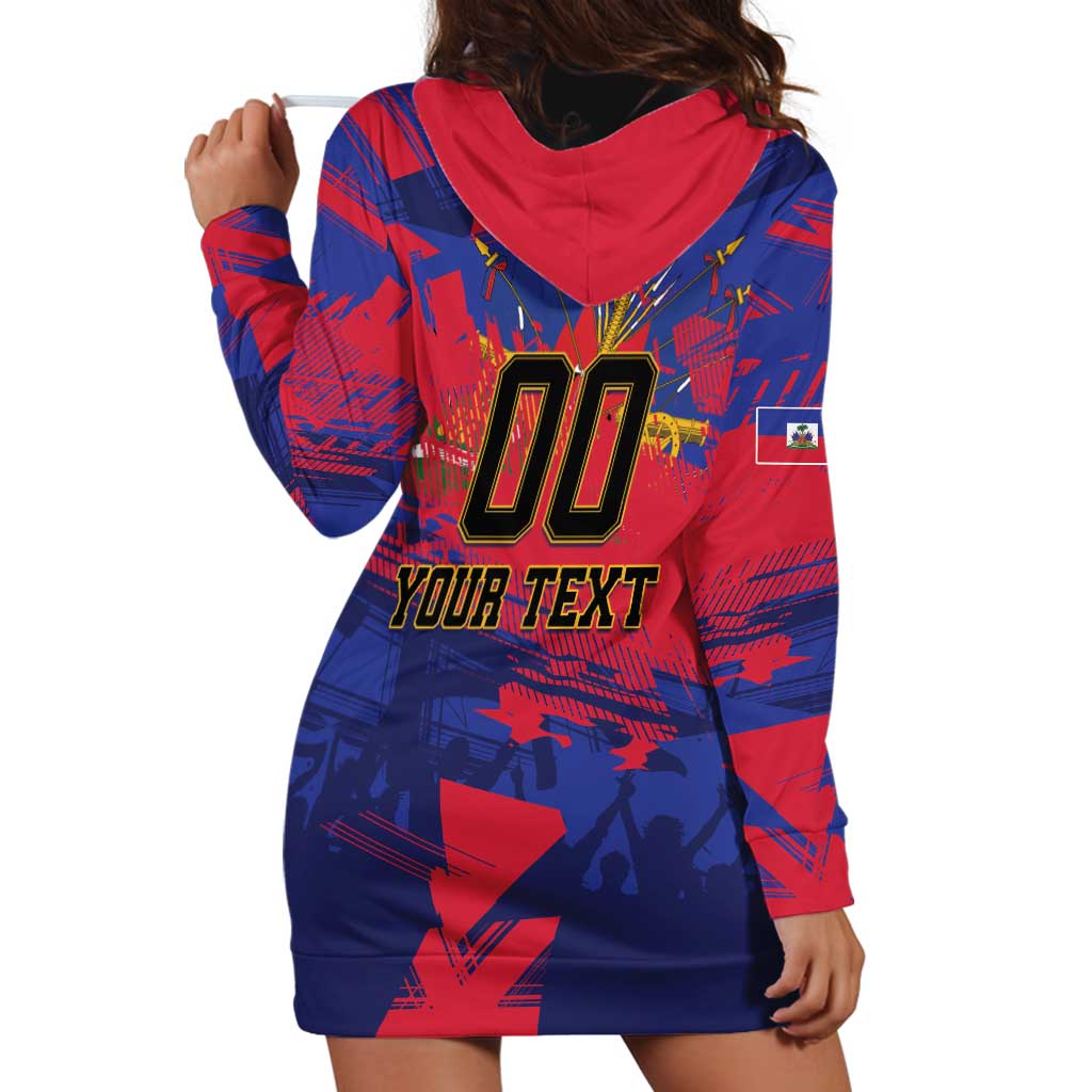 Custom Ekip Foutbol Ayiti 2026 Hoodie Dress Haiti Grenadye Alaso - Wonder Print Shop