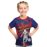Custom Ekip Foutbol Ayiti 2026 Kid T Shirt Haiti Grenadye Alaso - Wonder Print Shop