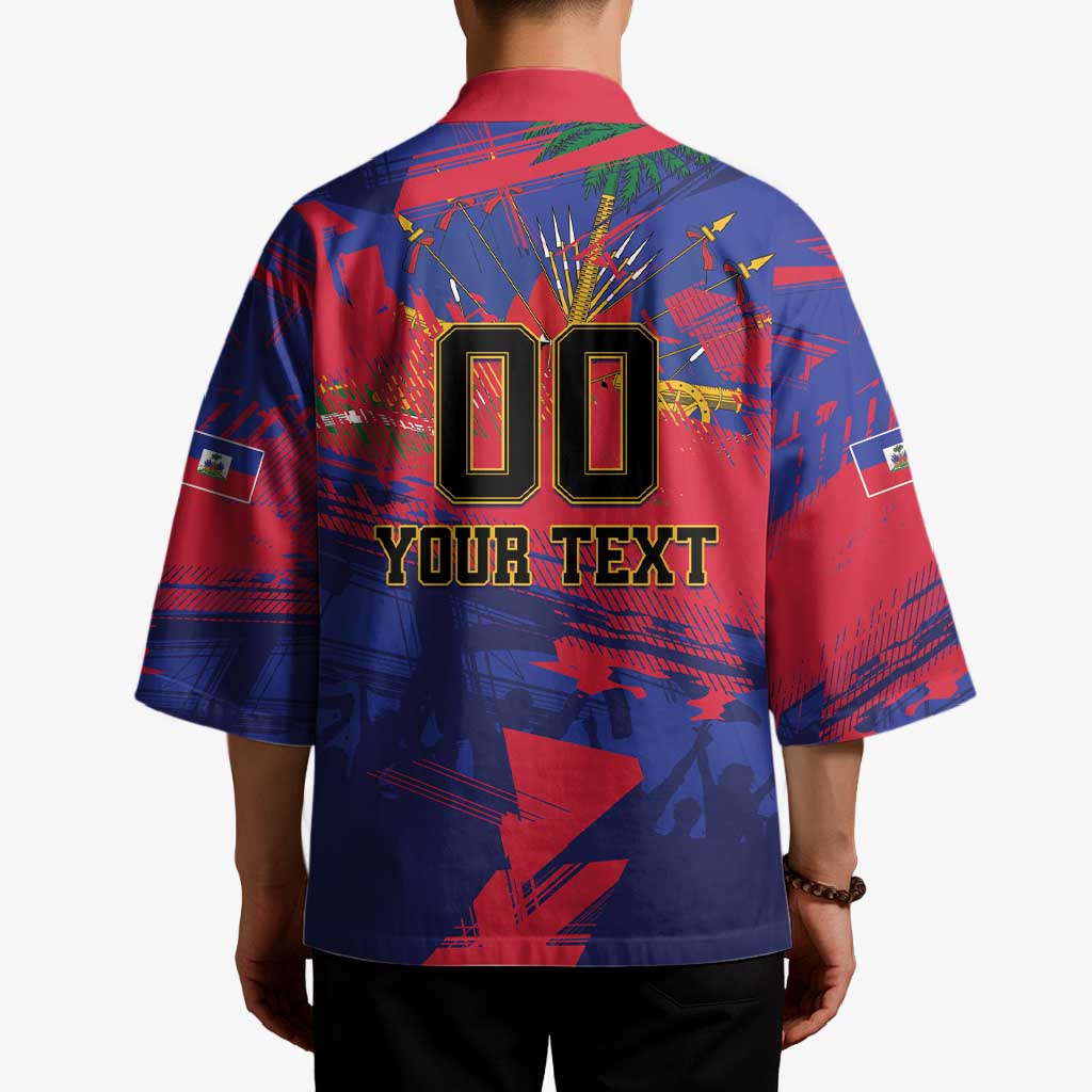 Custom Ekip Foutbol Ayiti 2026 Kimono Haiti Grenadye Alaso - Wonder Print Shop