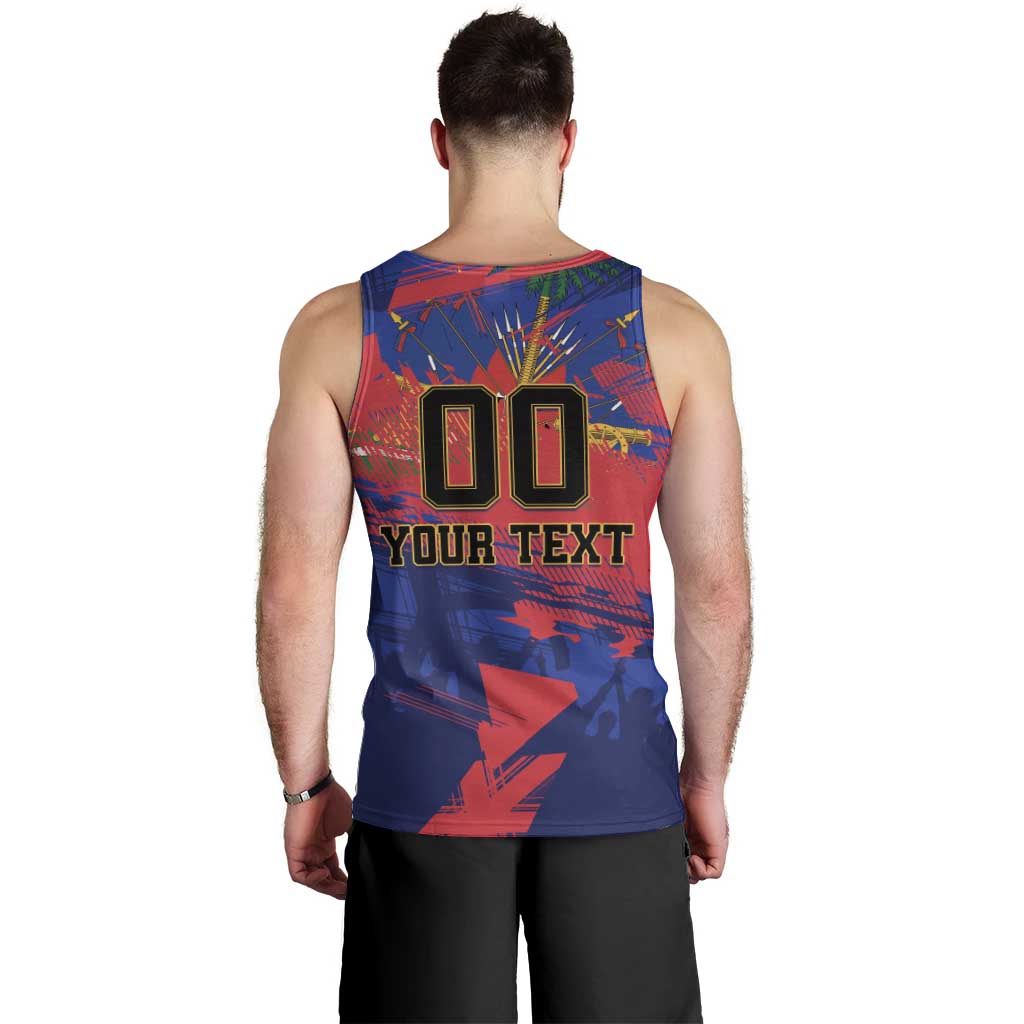 Custom Ekip Foutbol Ayiti 2026 Men Tank Top Haiti Grenadye Alaso - undefined