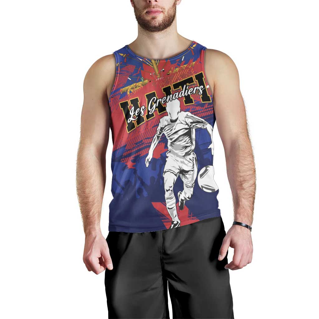 Custom Ekip Foutbol Ayiti 2026 Men Tank Top Haiti Grenadye Alaso - undefined
