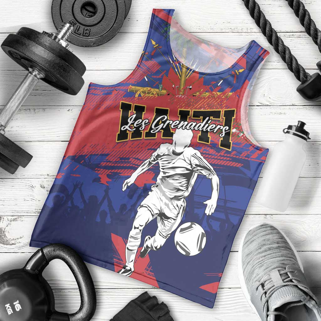 Custom Ekip Foutbol Ayiti 2026 Men Tank Top Haiti Grenadye Alaso - undefined