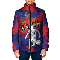 Custom Ekip Foutbol Ayiti 2026 Padded Jacket Haiti Grenadye Alaso - Wonder Print Shop
