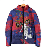 Custom Ekip Foutbol Ayiti 2026 Padded Jacket Haiti Grenadye Alaso - Wonder Print Shop