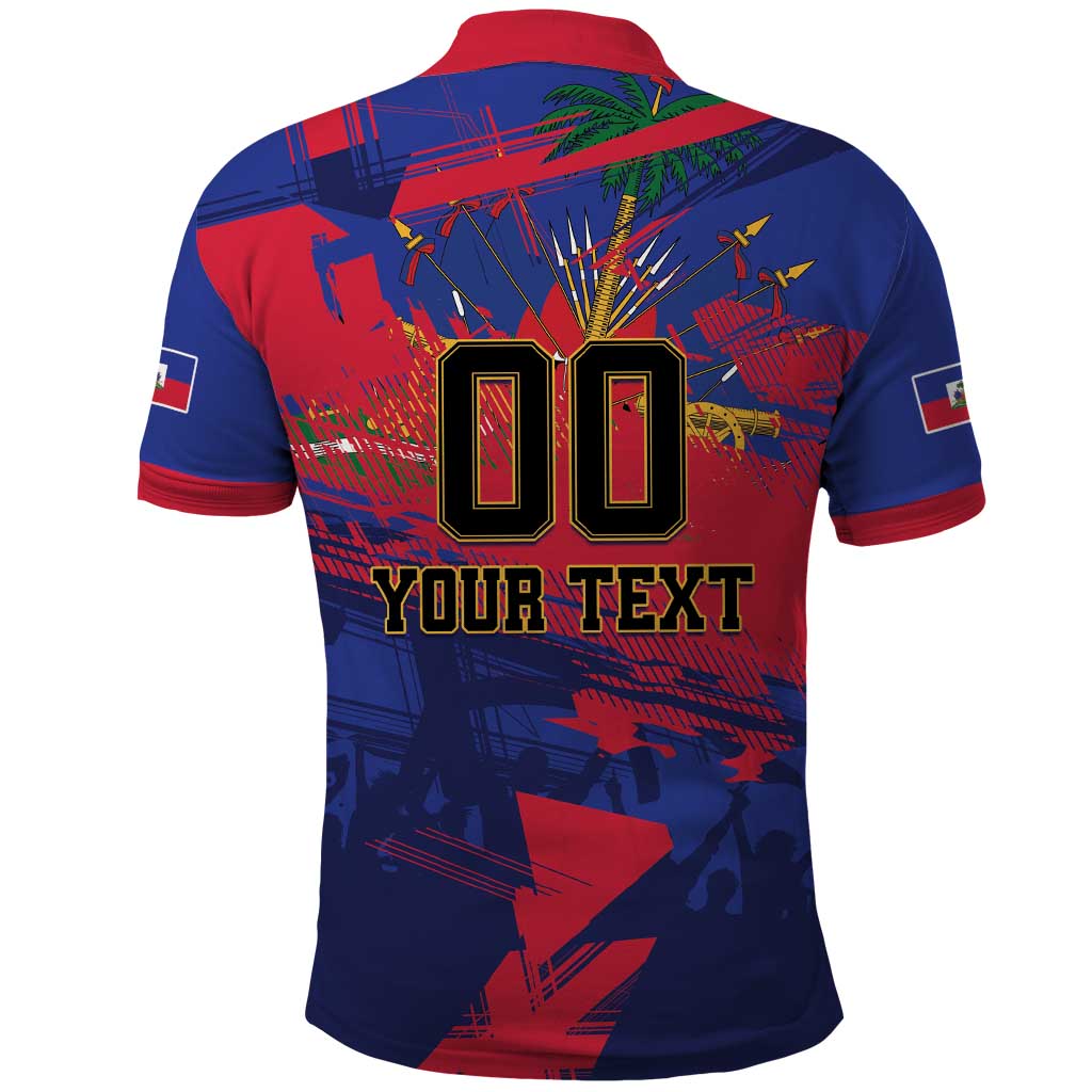 Custom Ekip Foutbol Ayiti 2026 Polo Shirt Haiti Grenadye Alaso - Wonder Print Shop