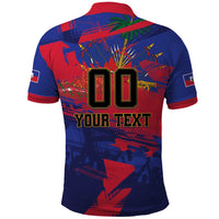 Custom Ekip Foutbol Ayiti 2026 Polo Shirt Haiti Grenadye Alaso - Wonder Print Shop