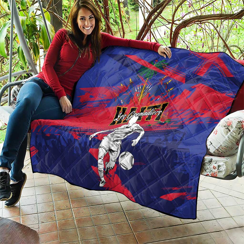 Ekip Foutbol Ayiti 2026 Quilt Haiti Grenadye Alaso - Wonder Print Shop