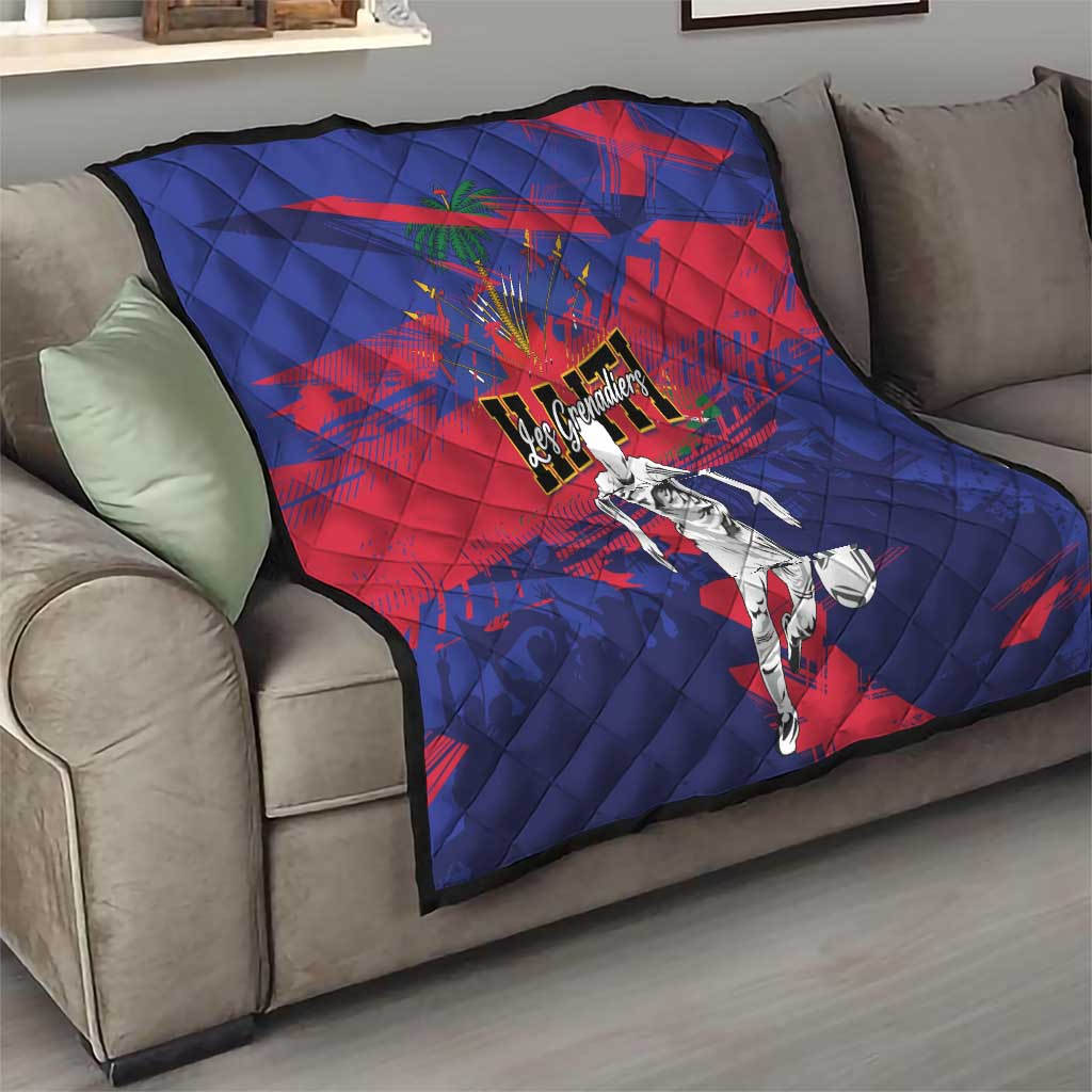 Ekip Foutbol Ayiti 2026 Quilt Haiti Grenadye Alaso - Wonder Print Shop