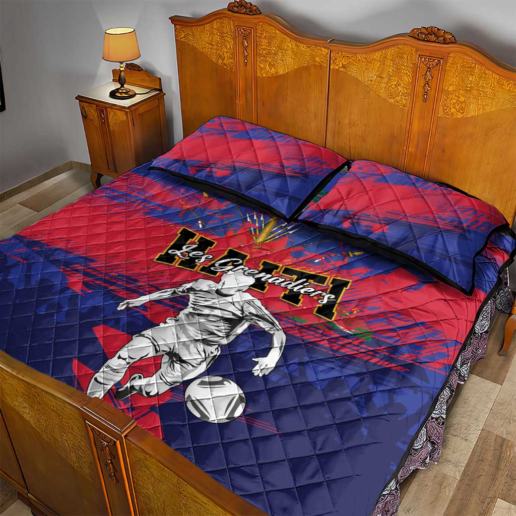 Ekip Foutbol Ayiti 2026 Quilt Bed Set Haiti Grenadye Alaso - Wonder Print Shop