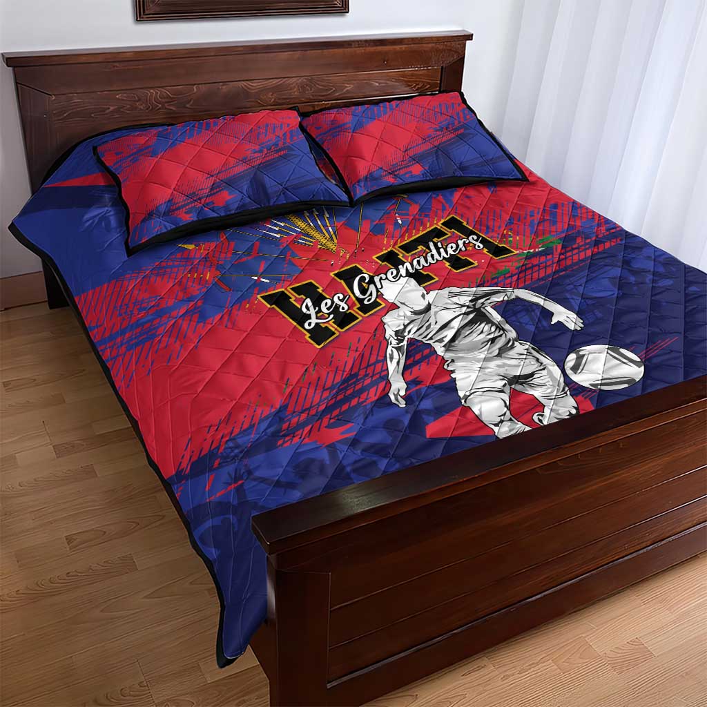 Ekip Foutbol Ayiti 2026 Quilt Bed Set Haiti Grenadye Alaso - Wonder Print Shop