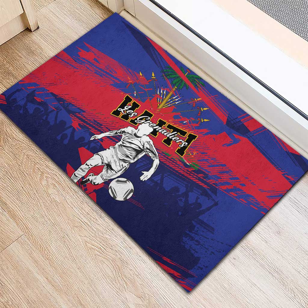Ekip Foutbol Ayiti 2026 Rubber Doormat Haiti Grenadye Alaso - Wonder Print Shop
