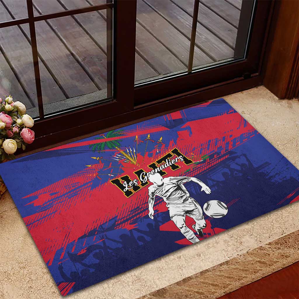 Ekip Foutbol Ayiti 2026 Rubber Doormat Haiti Grenadye Alaso - Wonder Print Shop