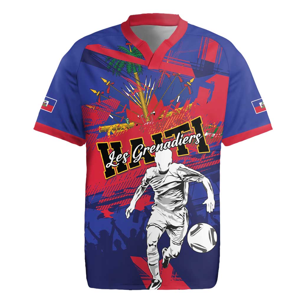Custom Ekip Foutbol Ayiti 2026 Rugby Jersey Haiti Grenadye Alaso - Wonder Print Shop
