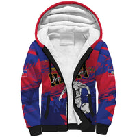 Custom Ekip Foutbol Ayiti 2026 Sherpa Hoodie Haiti Grenadye Alaso - Wonder Print Shop