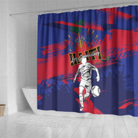 Ekip Foutbol Ayiti 2026 Shower Curtain Haiti Grenadye Alaso - Wonder Print Shop