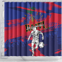 Ekip Foutbol Ayiti 2026 Shower Curtain Haiti Grenadye Alaso - Wonder Print Shop