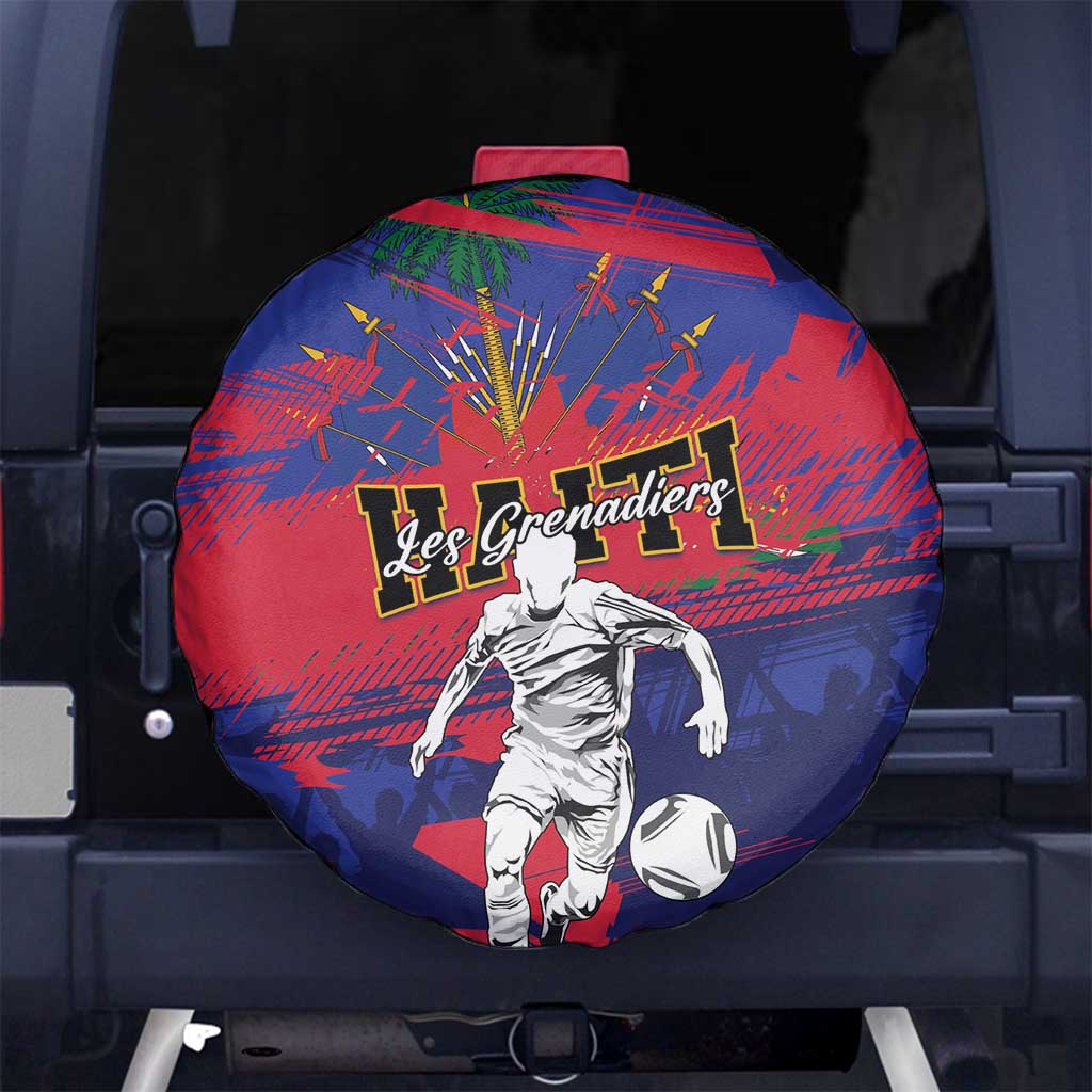 Ekip Foutbol Ayiti 2026 Spare Tire Cover Haiti Grenadye Alaso - Wonder Print Shop