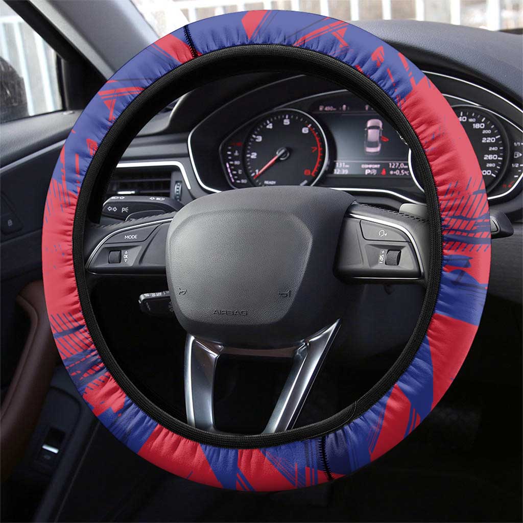 Ekip Foutbol Ayiti 2026 Steering Wheel Cover Haiti Grenadye Alaso - Wonder Print Shop