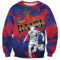 Custom Ekip Foutbol Ayiti 2026 Sweatshirt Haiti Grenadye Alaso - Wonder Print Shop