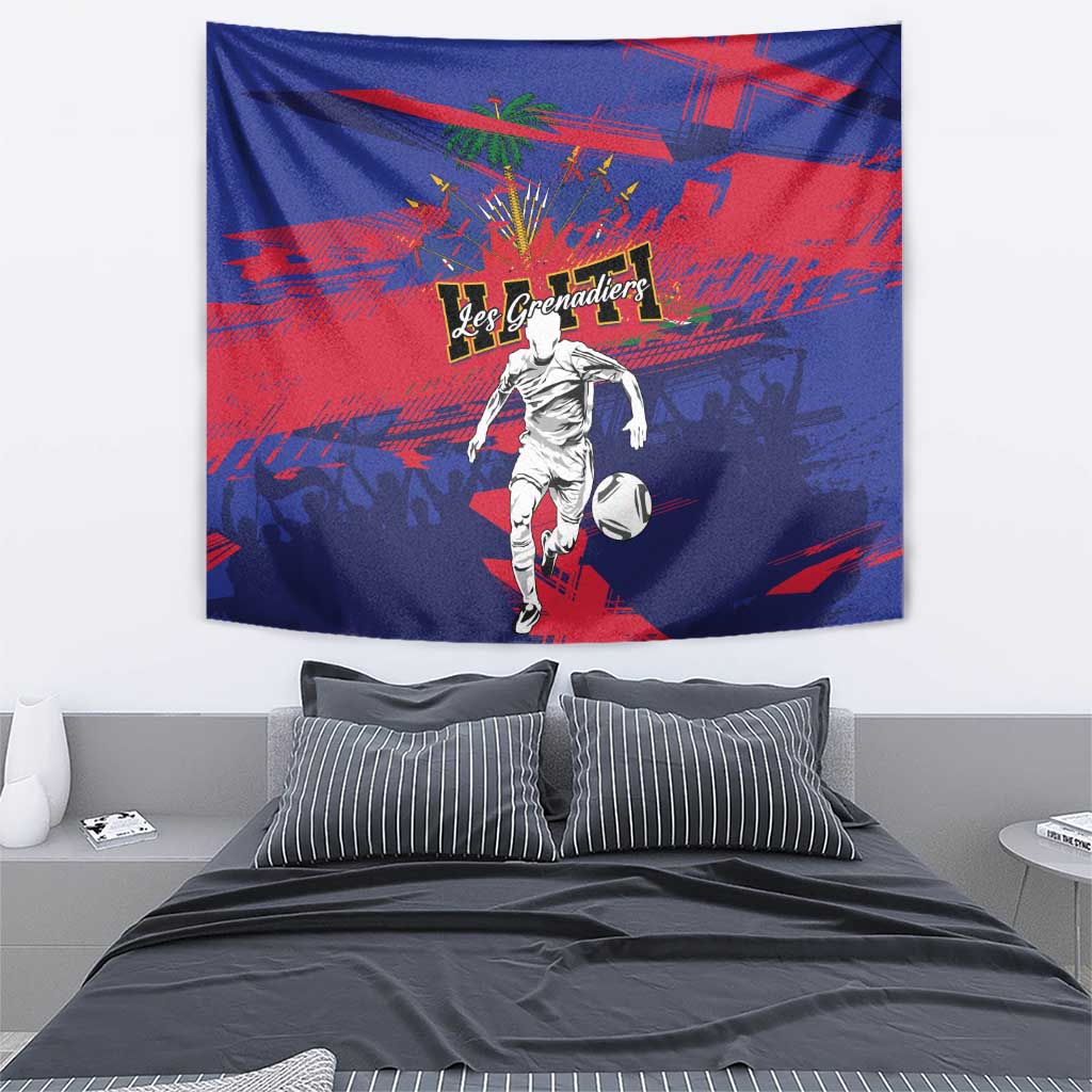 Ekip Foutbol Ayiti 2026 Tapestry Haiti Grenadye Alaso - Wonder Print Shop