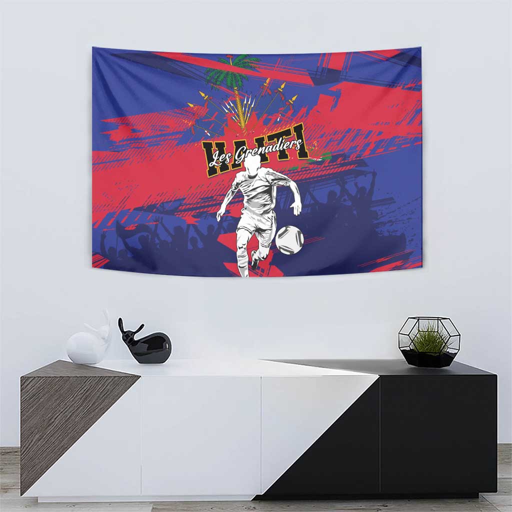 Ekip Foutbol Ayiti 2026 Tapestry Haiti Grenadye Alaso - Wonder Print Shop