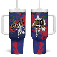 Custom Ekip Foutbol Ayiti 2026 Tumbler With Handle Haiti Grenadye Alaso - Wonder Print Shop
