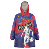 Custom Ekip Foutbol Ayiti 2026 Wearable Blanket Hoodie Haiti Grenadye Alaso - Wonder Print Shop