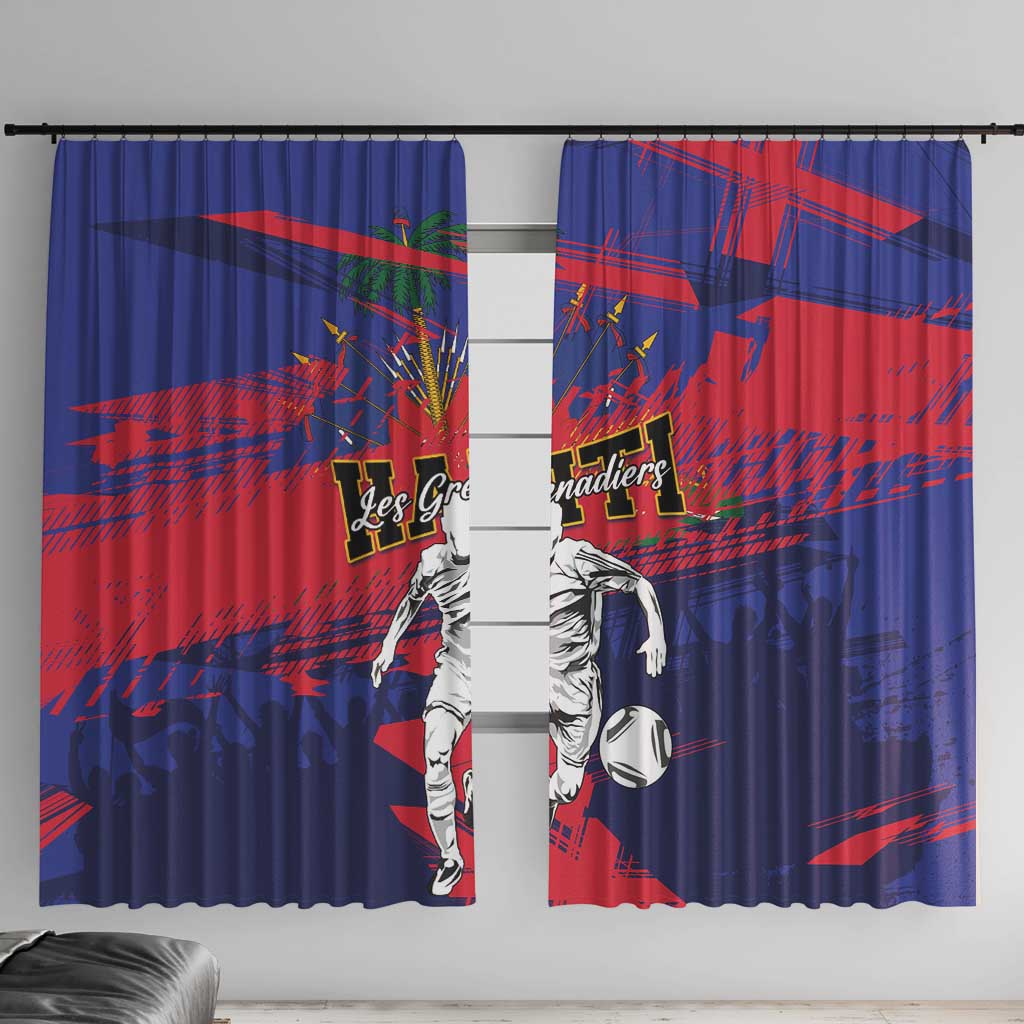 Ekip Foutbol Ayiti 2026 Window Curtain Haiti Grenadye Alaso - Wonder Print Shop