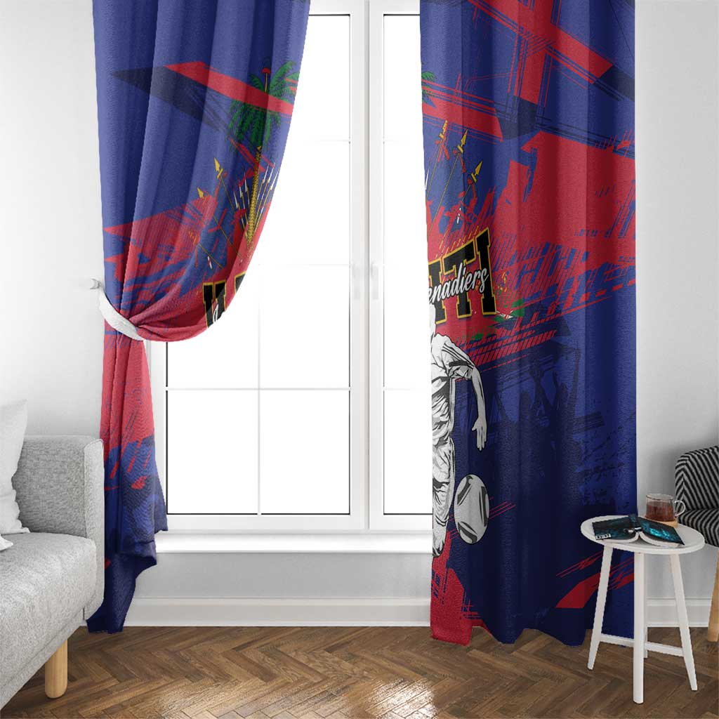 Ekip Foutbol Ayiti 2026 Window Curtain Haiti Grenadye Alaso - Wonder Print Shop