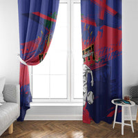 Ekip Foutbol Ayiti 2026 Window Curtain Haiti Grenadye Alaso - Wonder Print Shop