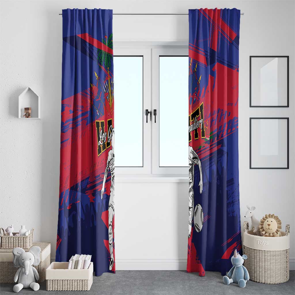 Ekip Foutbol Ayiti 2026 Window Curtain Haiti Grenadye Alaso - Wonder Print Shop