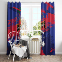 Ekip Foutbol Ayiti 2026 Window Curtain Haiti Grenadye Alaso - Wonder Print Shop