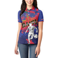 Custom Ekip Foutbol Ayiti 2026 Women Polo Shirt Haiti Grenadye Alaso - Wonder Print Shop