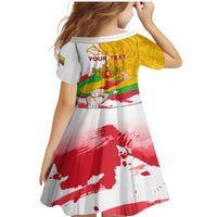 Myanmar Independence Day Family Matching Mermaid Dress and Hawaiian Shirt Brahmadesh Kanote Pattern - Wonder Print Shop