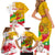 Myanmar Independence Day Family Matching Short Sleeve Bodycon Dress and Hawaiian Shirt Brahmadesh Kanote Pattern - Wonder Print Shop