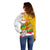Myanmar Independence Day Off Shoulder Sweater Brahmadesh Kanote Pattern - Wonder Print Shop