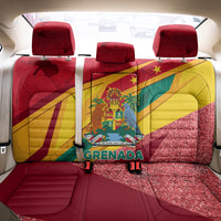 Grenada Independence Day Back Car Seat Cover Gwenad Bougainvillea Sparkle Version - Wonder Print Shop