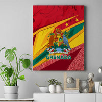 Grenada Independence Day Canvas Wall Art Gwenad Bougainvillea Sparkle Version - Wonder Print Shop