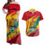Grenada Independence Day Couples Matching Off Shoulder Maxi Dress and Hawaiian Shirt Gwenad Bougainvillea Sparkle Version - Wonder Print Shop